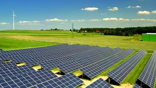 Solar panels representing the SUNBEE DAWN plan